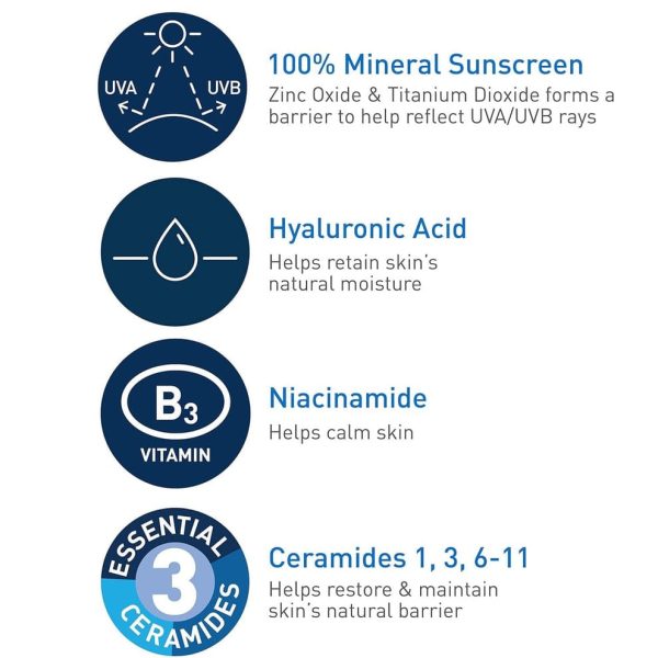Cerave Hydrating Mineral Sunscreen Spf 50 -75 Ml – CeraVe Hydrating Sunblock