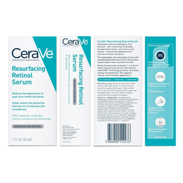Cerave Resurfacing Retinol Serum For Post Acne Marks - 30 ML