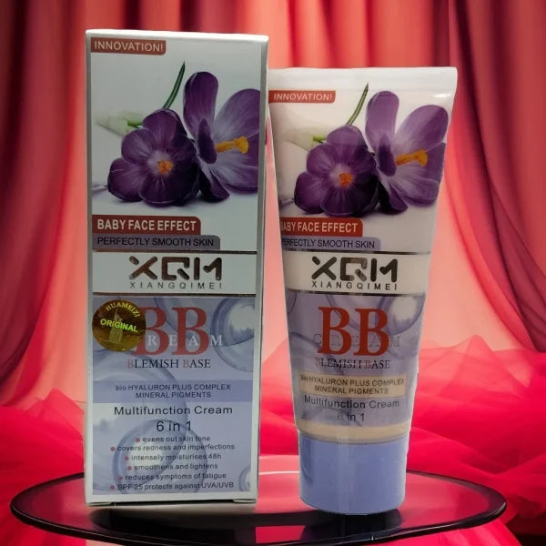 Xqm Bb Blemish Base Multi-function 6 In 1 Lavender Cream /moisturizing Bb Cream