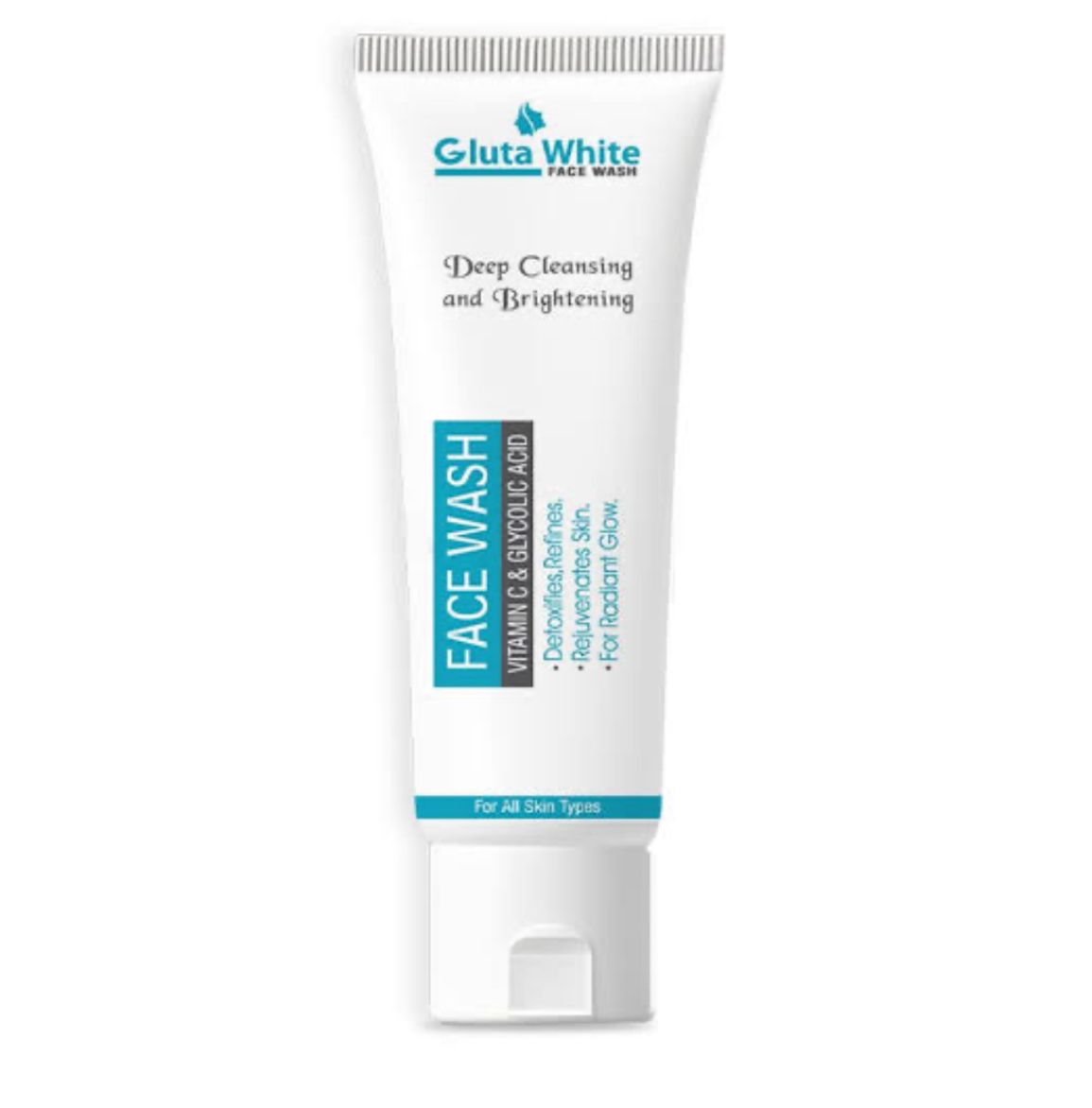 Gluta White Face Wash 100g – Deep Cleansing, Brightening with Vitamin C and Glycolic Acid