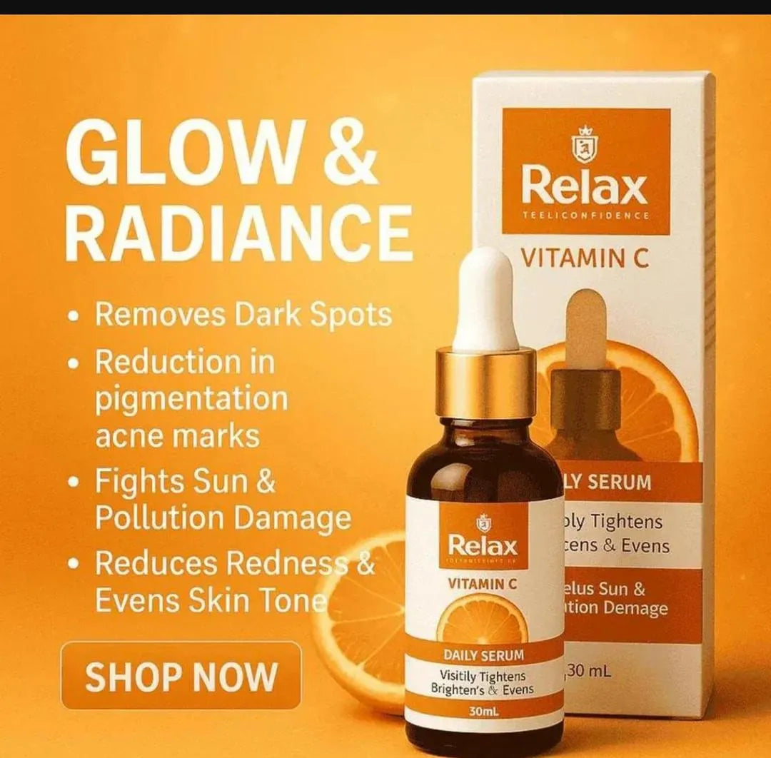Relax Vitamin C Daily Serum - Skin Brightening & Tightening Formula