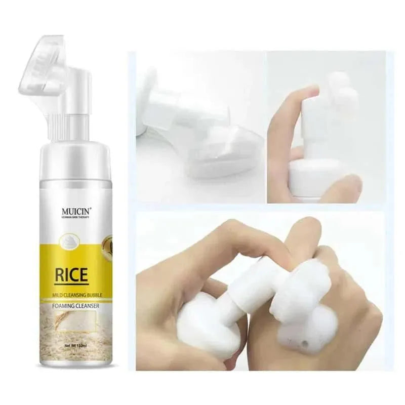 Muicin Rice Mild Cleansing Bubble Foaming Facial Cleanser