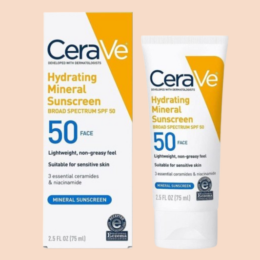 Cerave Hydrating Mineral Sunscreen Spf 50 -75 Ml – CeraVe Hydrating Sunblock