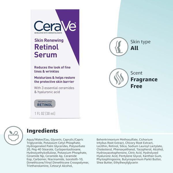 CeraVe Skin Renewing Retinol Serum (30 Ml)