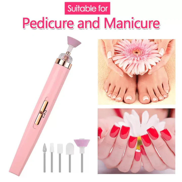 5 in 1 Professional Electric Nail Drill Machine for Manicure and Pedicure